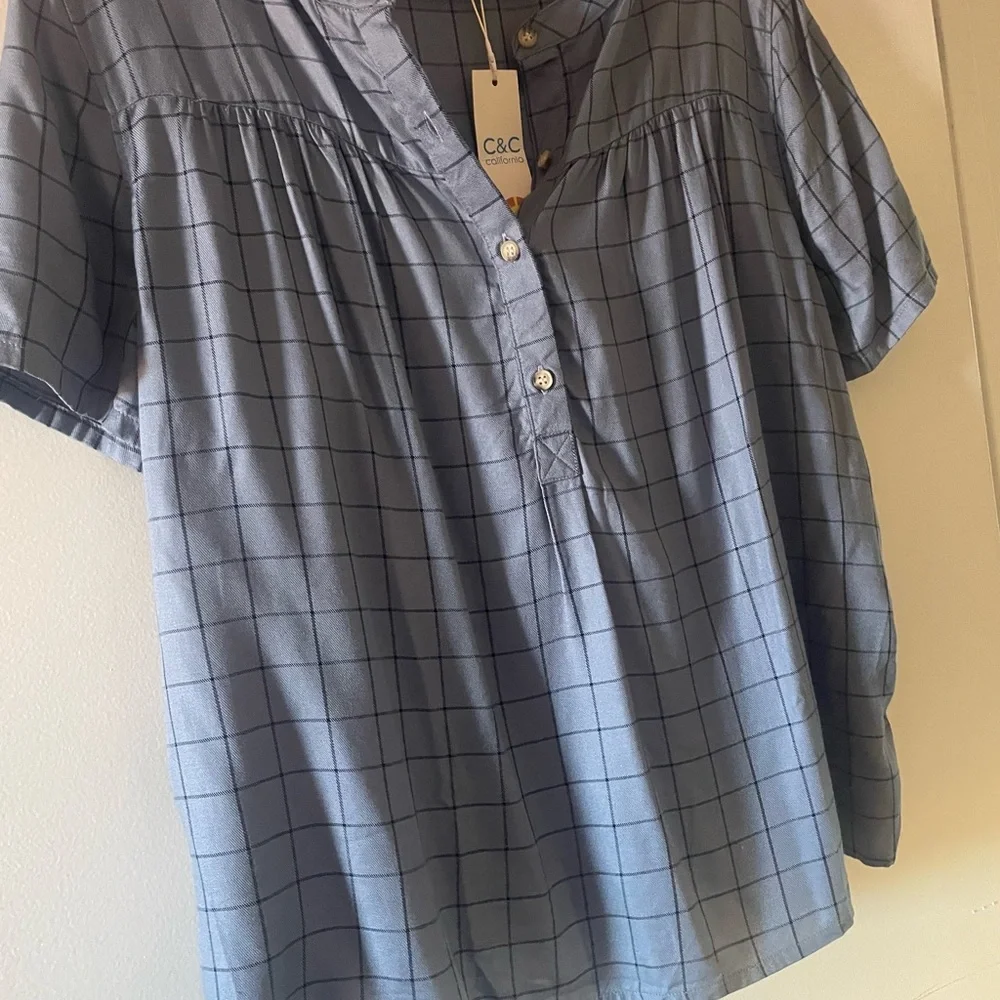 Light blue New with Tags C & C top - Picture 2 of 4